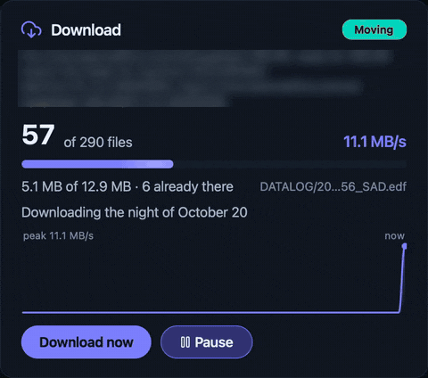 CpapDash Desktop downloading last night into the OSCAR folder