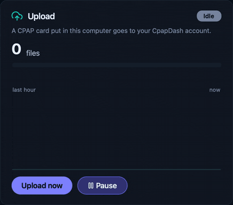 CpapDash Desktop uploading a CPAP card on its own