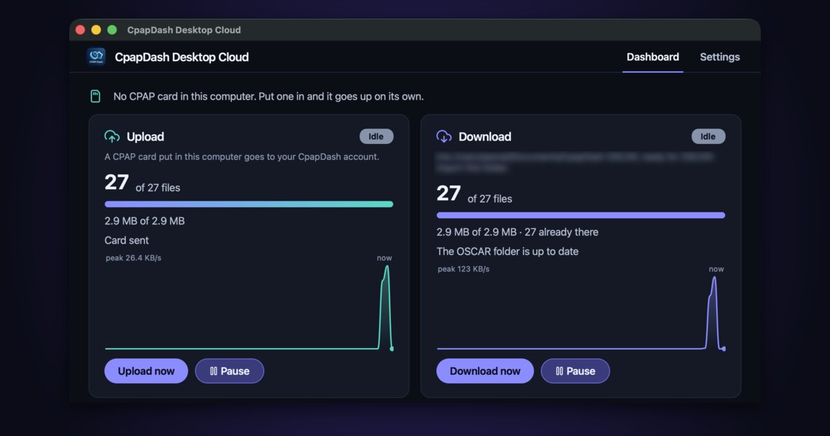 CpapDash Desktop: Automatic Convenience
